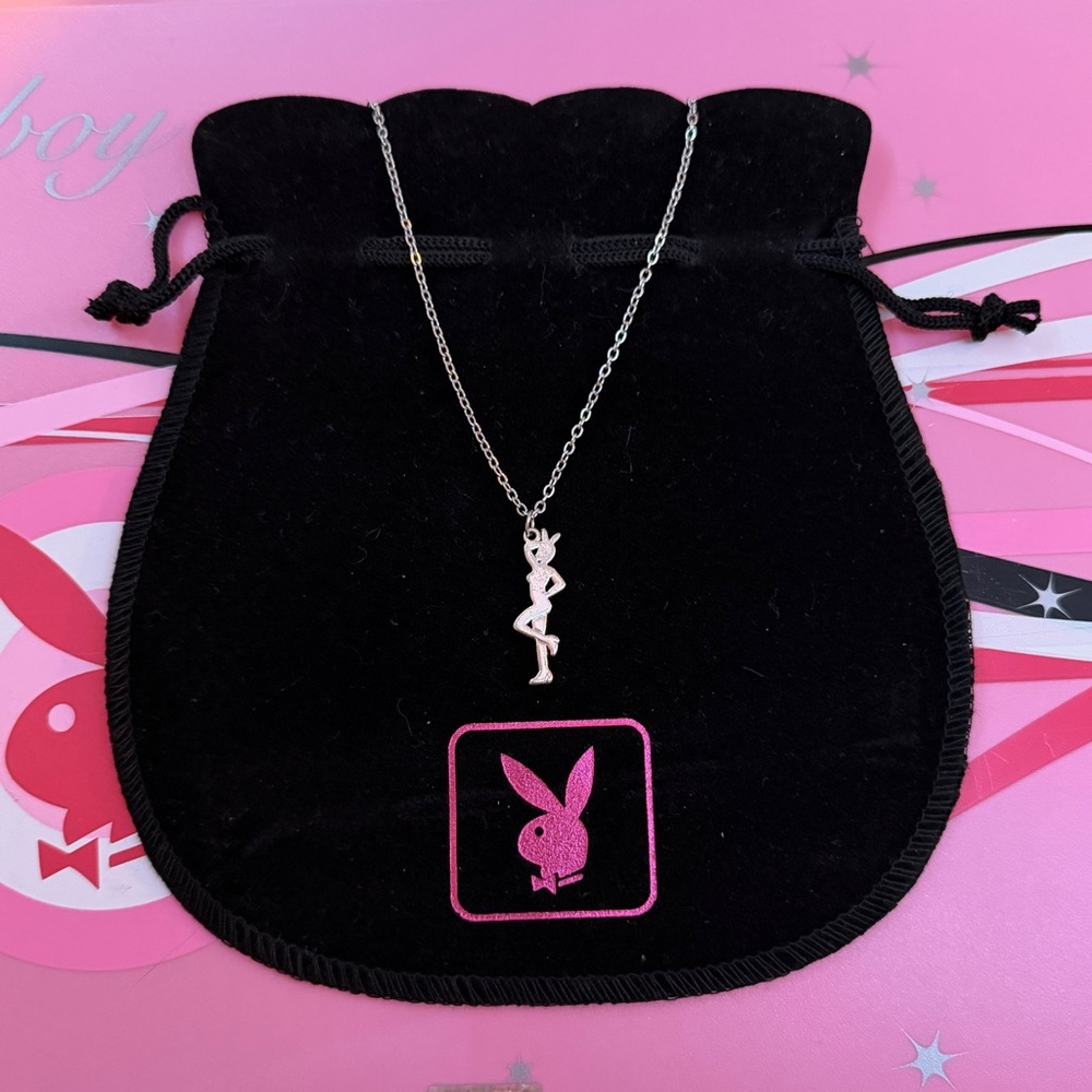 Playboy bunny ears girl playmate necklace
